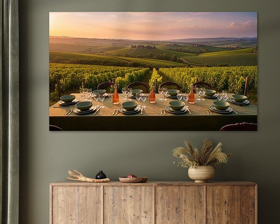 Example of the artwork in a room