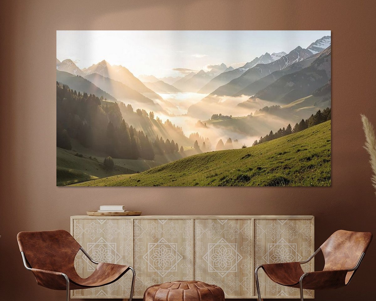 Example of the artwork in a room