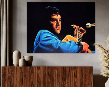 Elvis Presley painting sur Paul Meijering