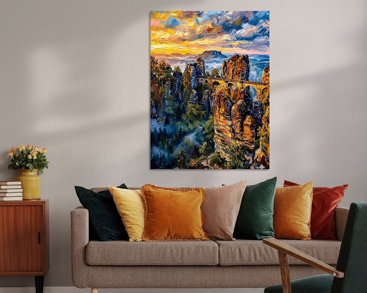 Example of the artwork in a room