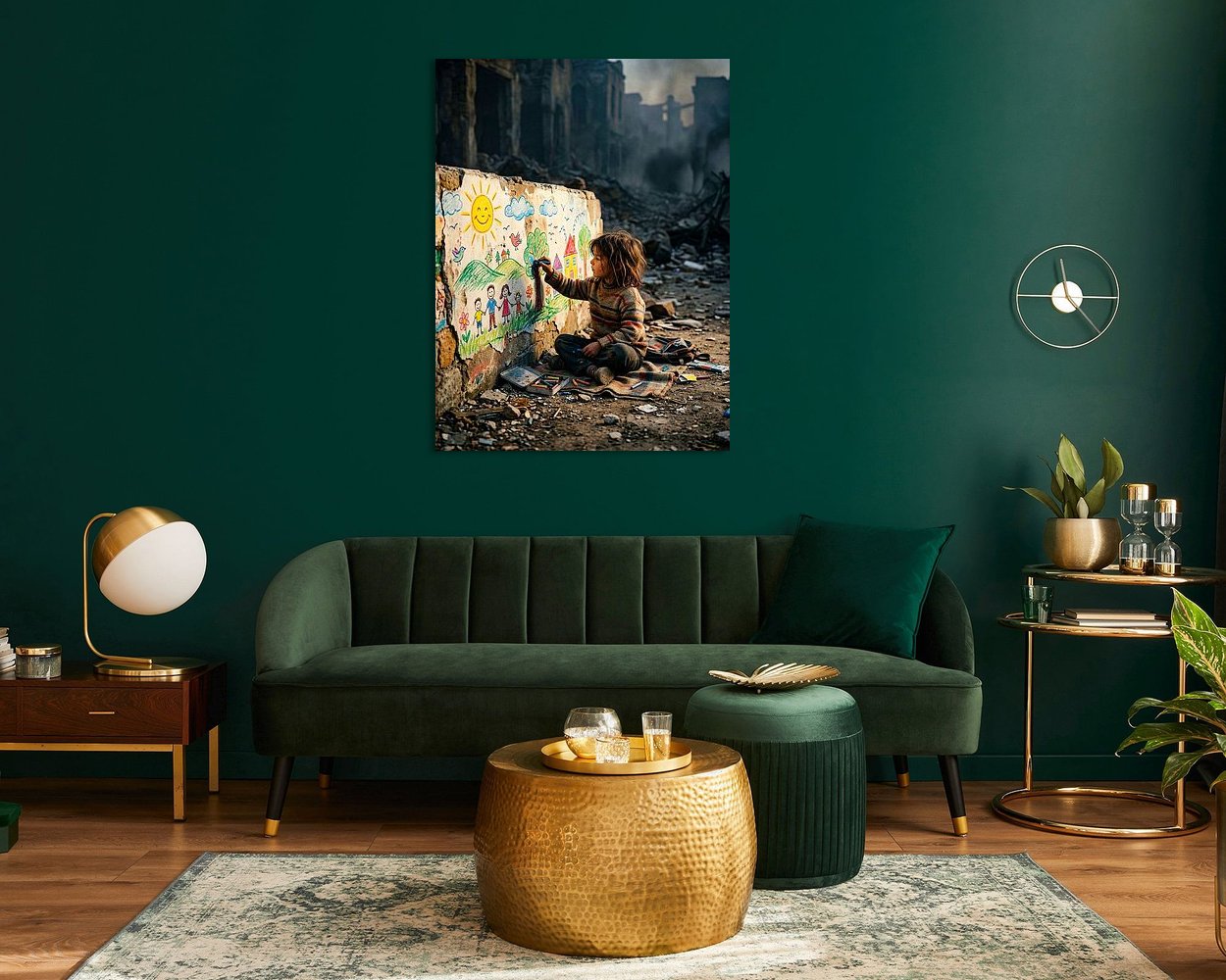 Example of the artwork in a room