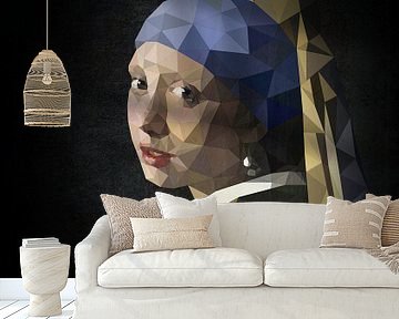 Low Poly Girl with the Pearl Earring by Erik-Jan ten Brinke