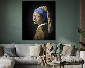 Low Poly Girl with the Pearl Earring by Erik-Jan ten Brinke