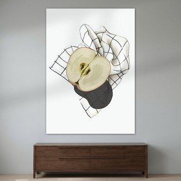 Minimal Fruit (The Apple) sur Marja van den Hurk