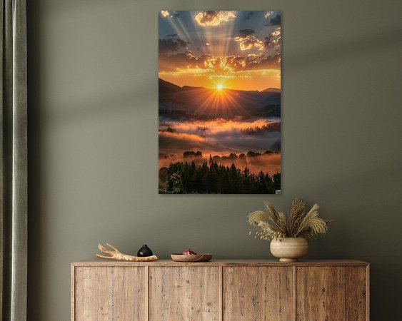 Example of the artwork in a room