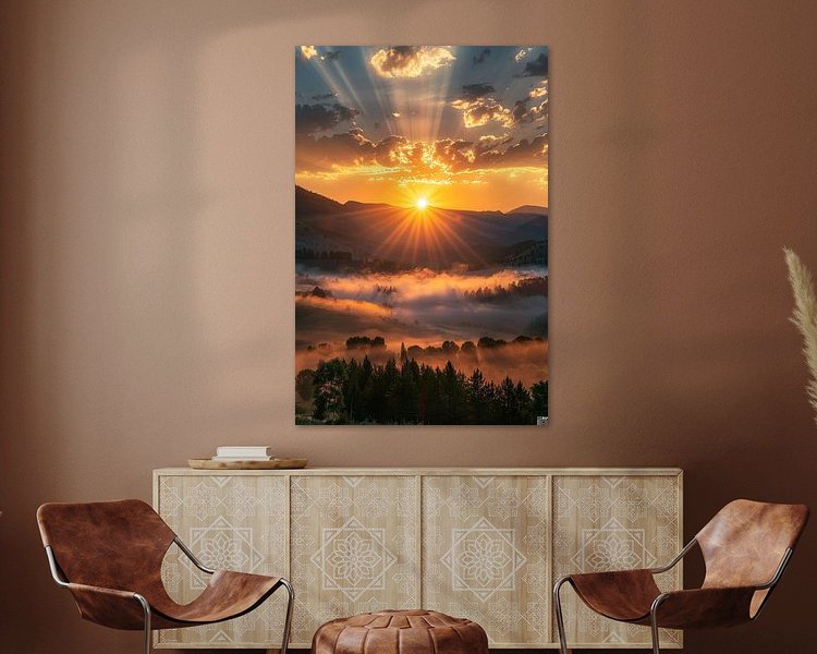 Example of the artwork in a room