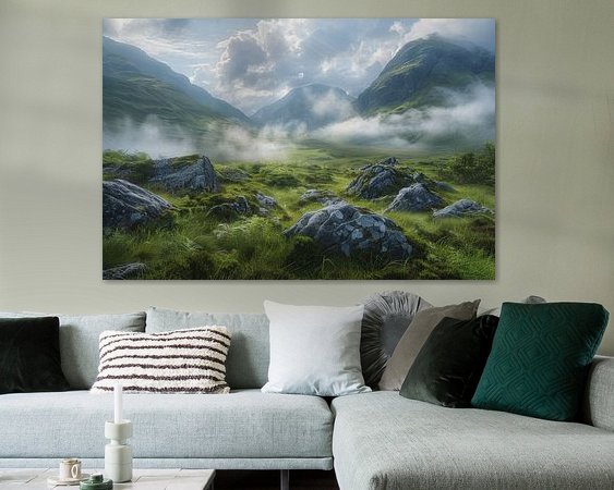 Example of the artwork in a room