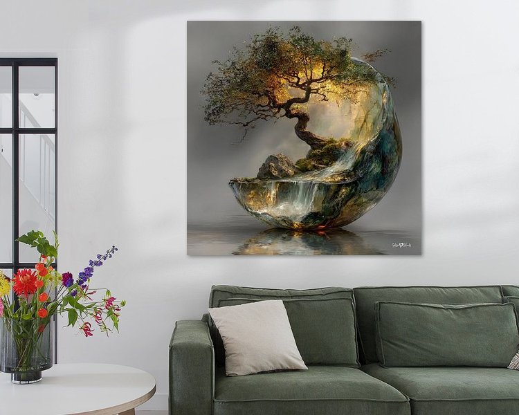 Example of the artwork in a room