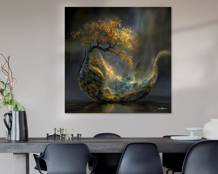 Example of the artwork in a room