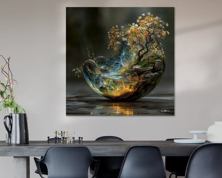 Example of the artwork in a room