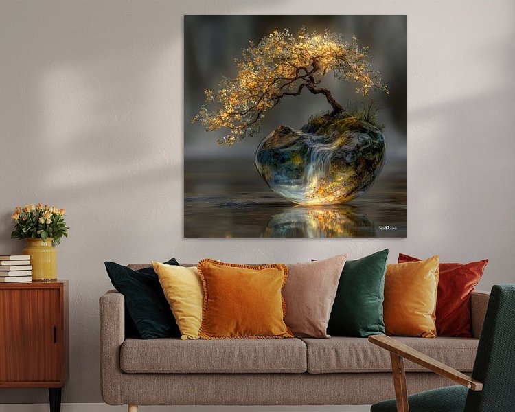 Example of the artwork in a room