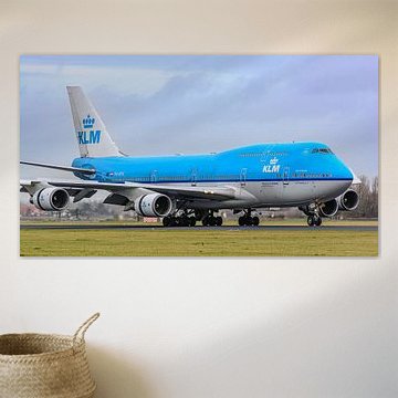 KLM Boeing 747-400M commercial aircraft.