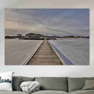 Der lange Steg ins Weiß und Eis von Fotos by Jan Wehnert