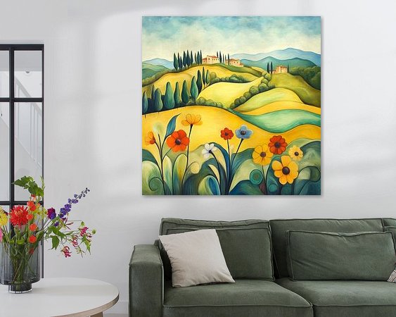 Example of the artwork in a room