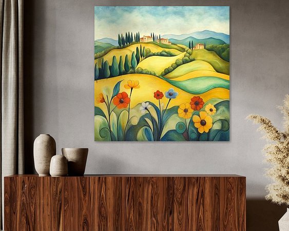 Example of the artwork in a room