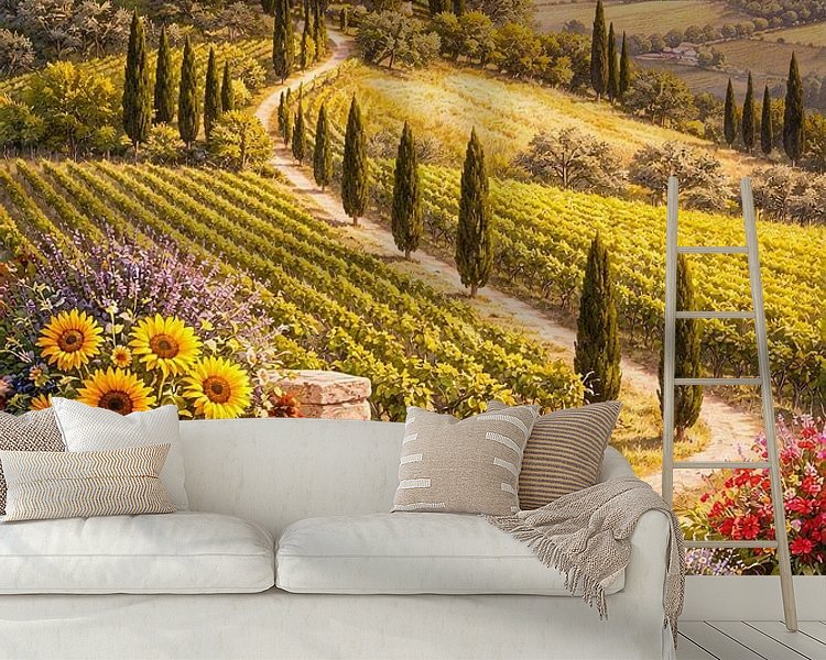 Example of the artwork in a room