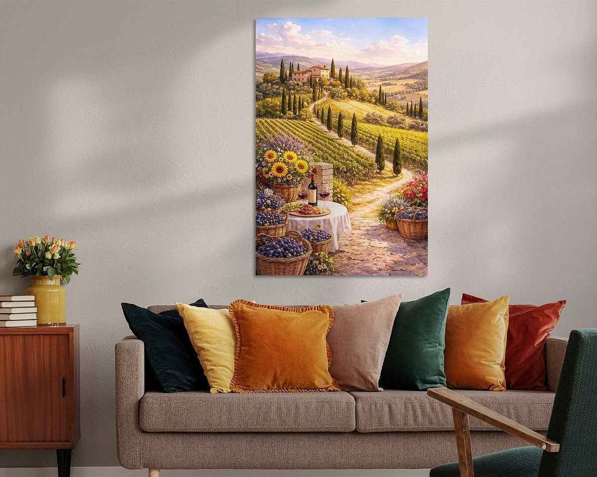 Example of the artwork in a room