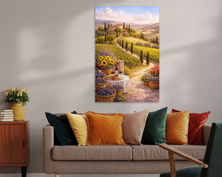 Example of the artwork in a room