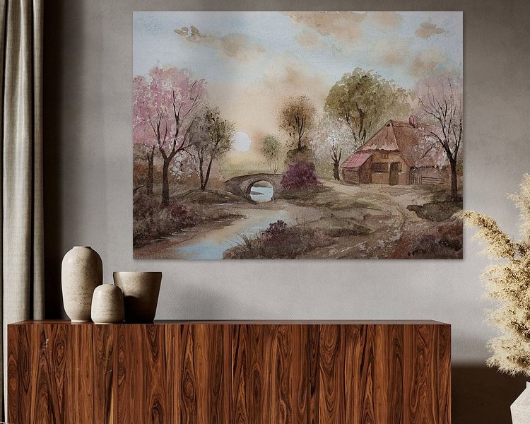 Example of the artwork in a room