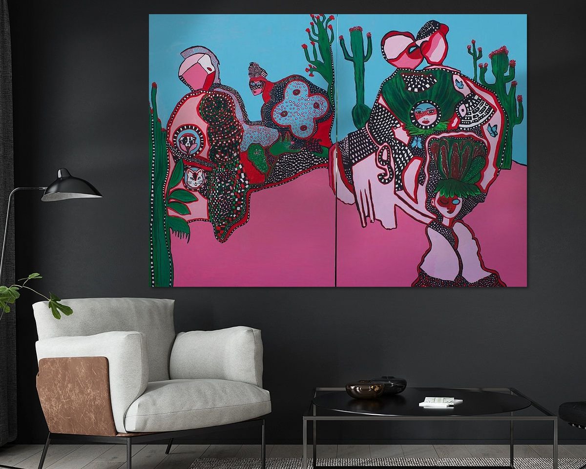 Example of the artwork in a room