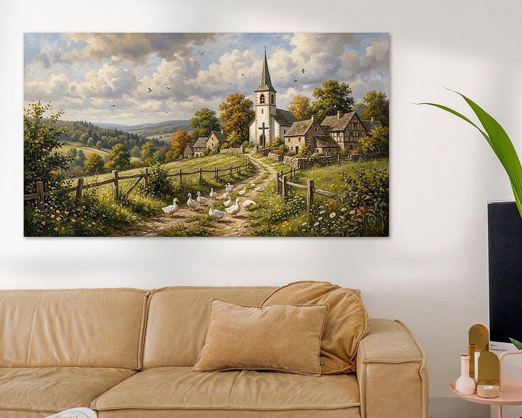 Example of the artwork in a room