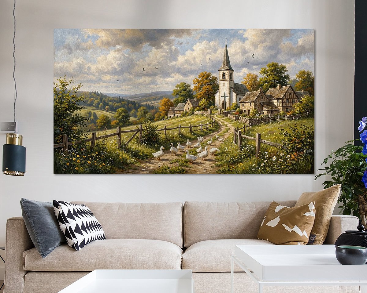 Example of the artwork in a room