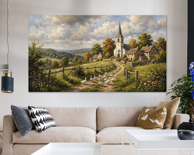 Example of the artwork in a room