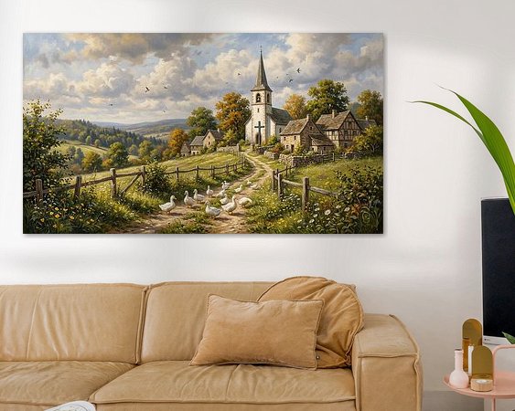 Example of the artwork in a room