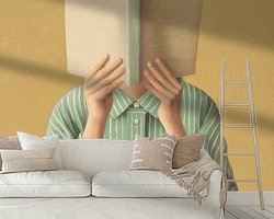 Example of the artwork in a room