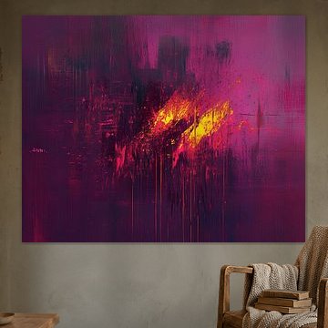 Hot Pink Burst von Moderne Kollektion