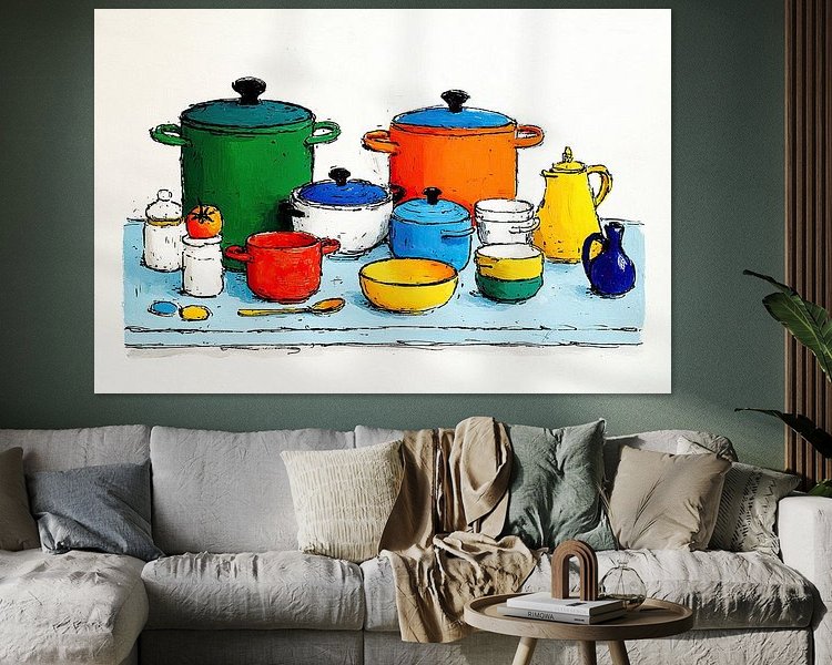 Example of the artwork in a room