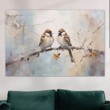 Tableau « Les moineaux » | Les moineaux sur Peintures accrocheuses