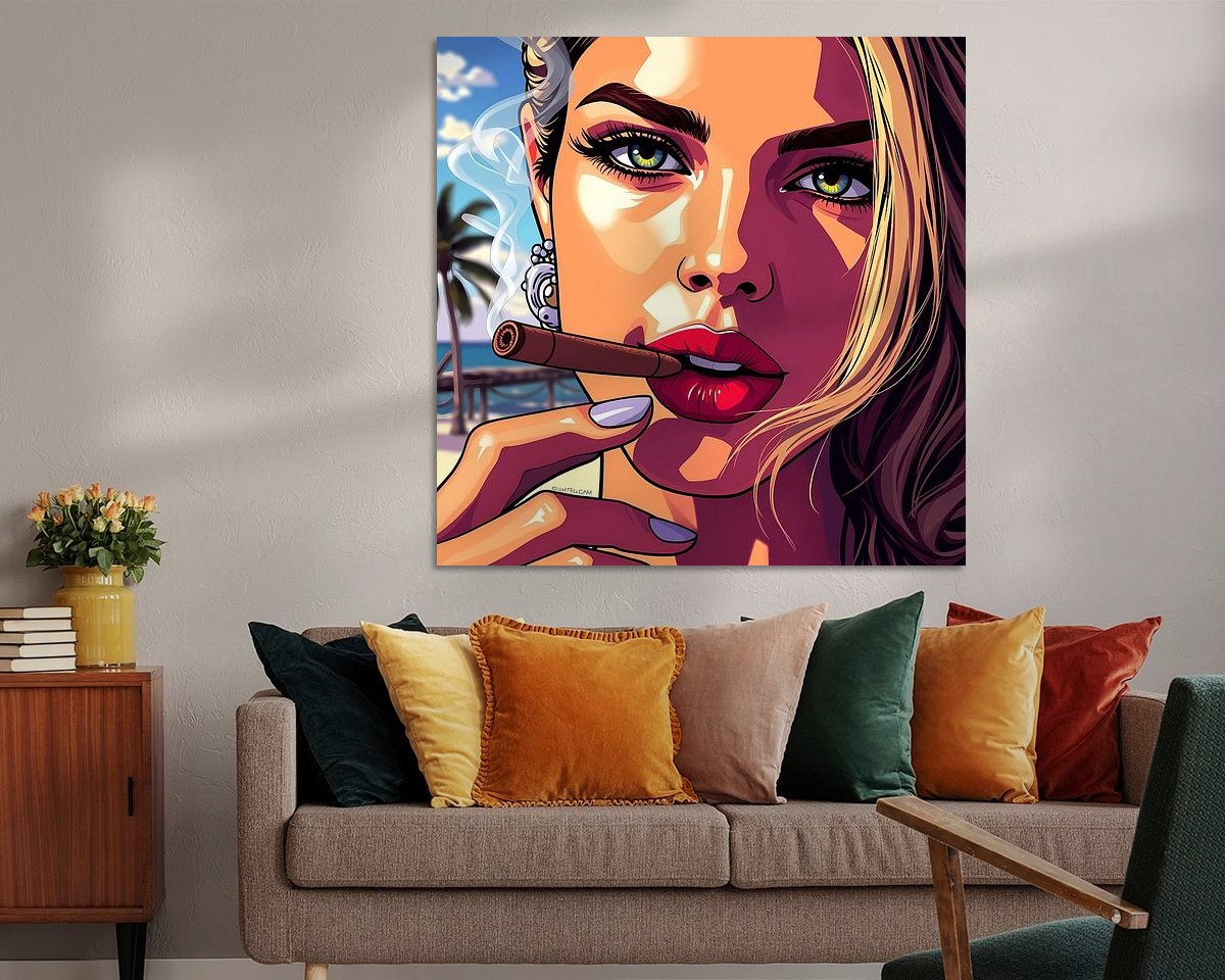 Example of the artwork in a room