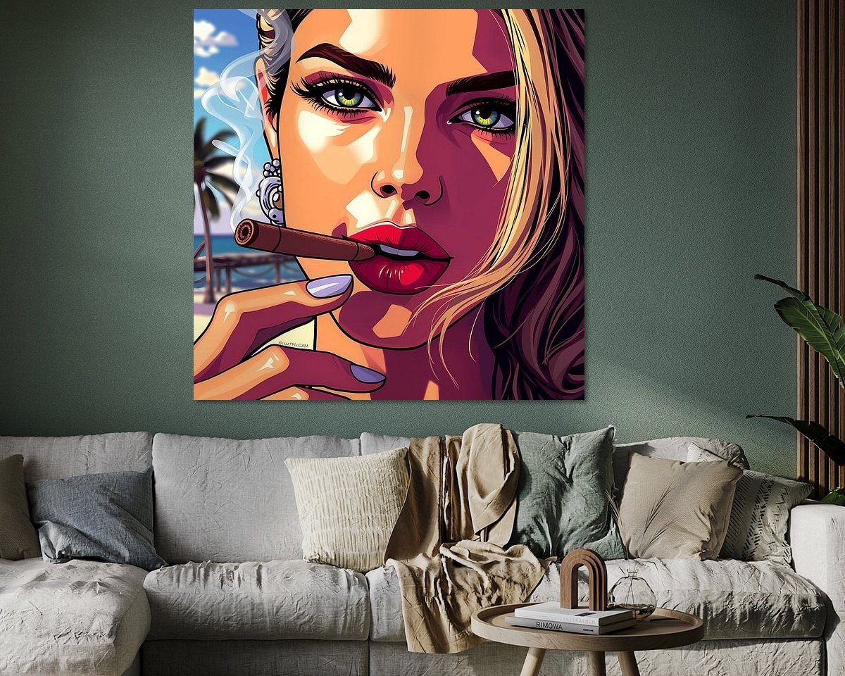 Example of the artwork in a room