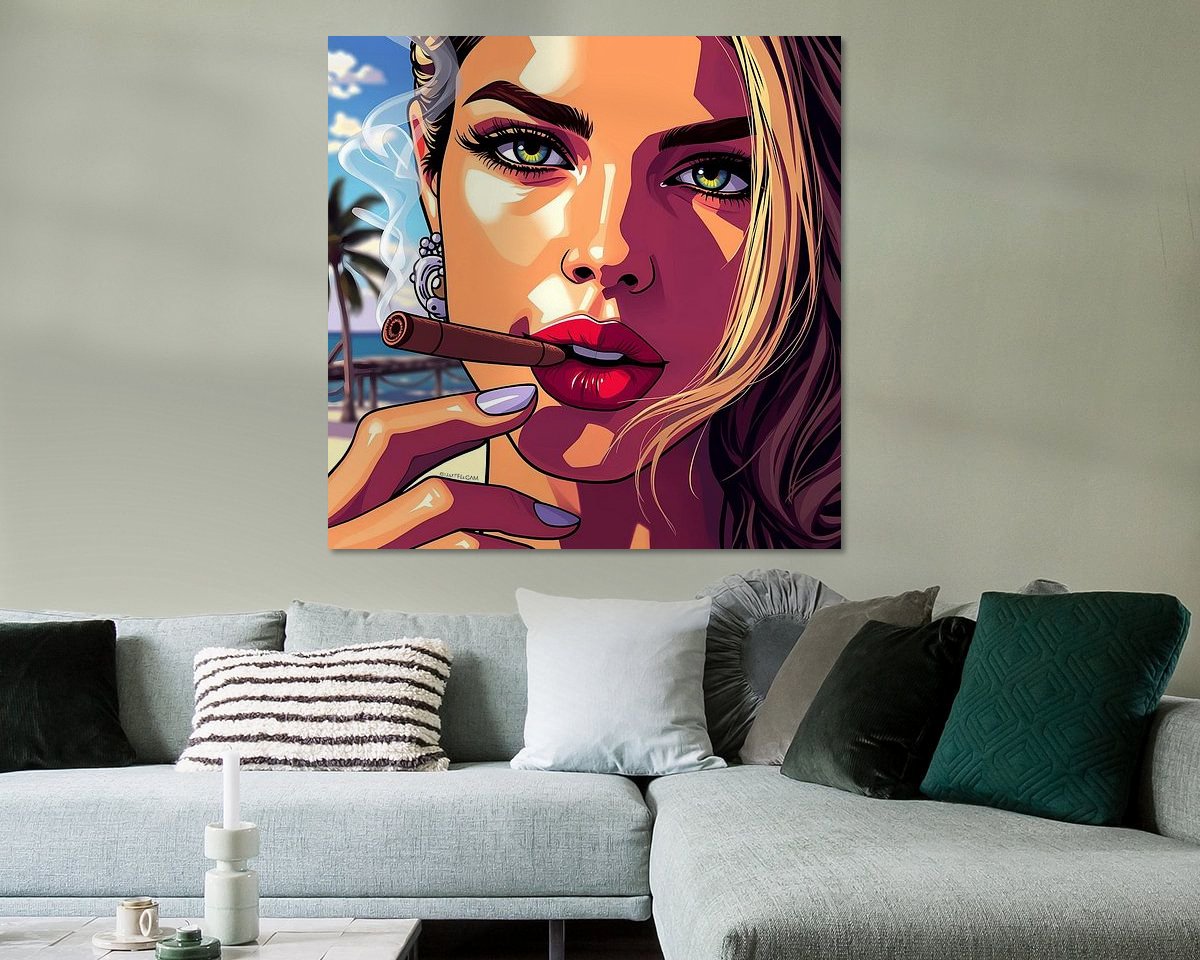 Example of the artwork in a room