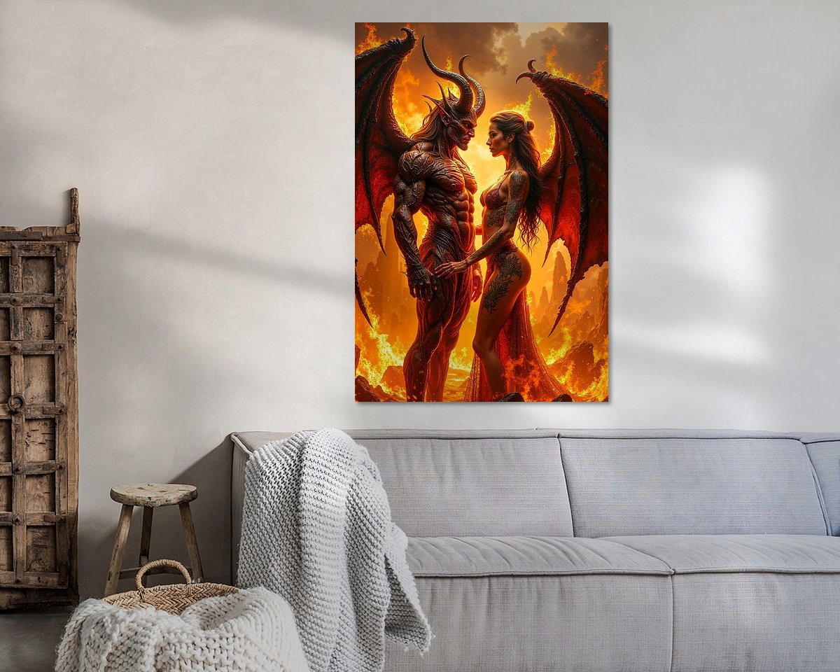Example of the artwork in a room