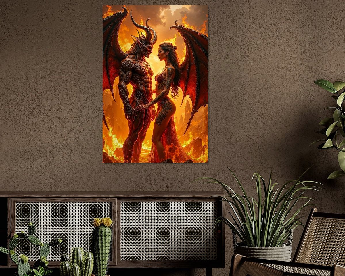 Example of the artwork in a room