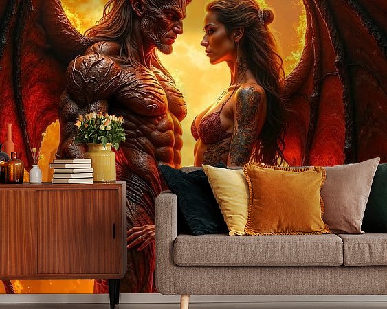Example of the artwork in a room