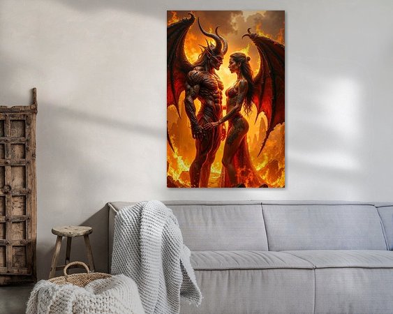 Example of the artwork in a room