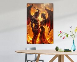 Example of the artwork in a room