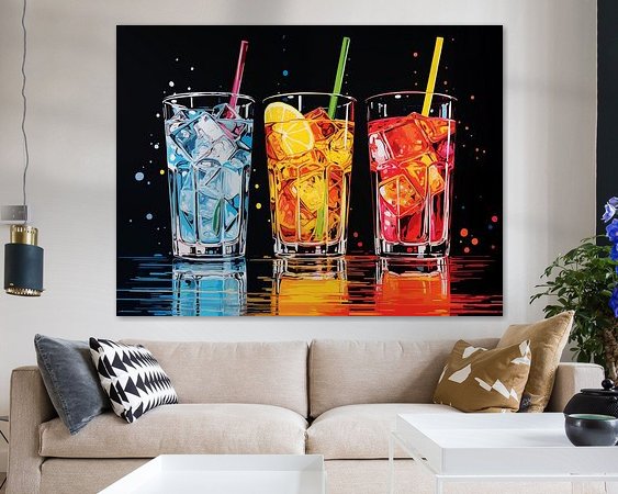 Example of the artwork in a room