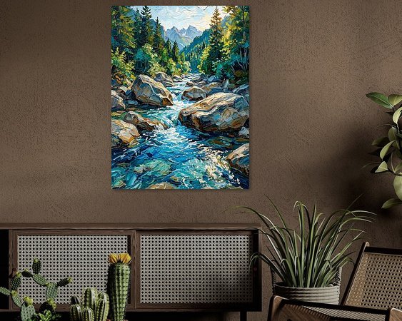 Example of the artwork in a room
