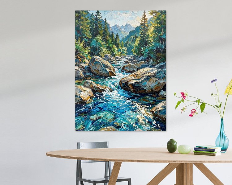 Example of the artwork in a room