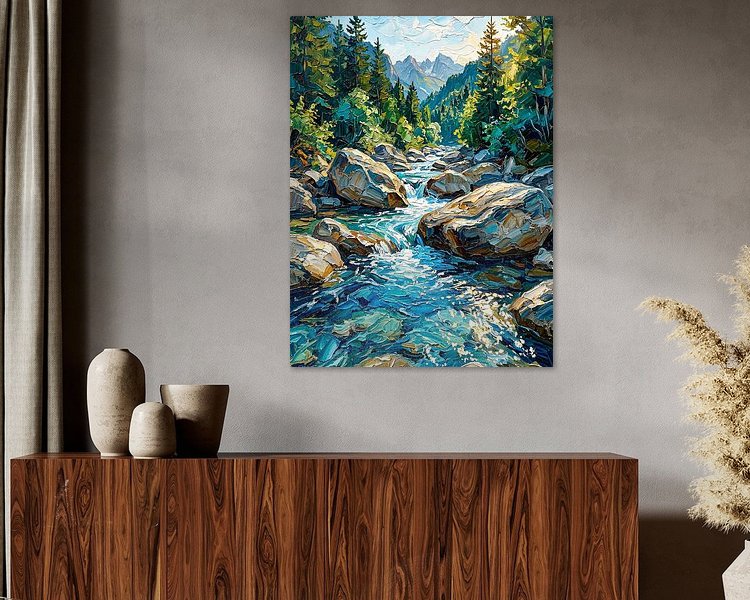 Example of the artwork in a room