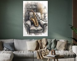 Example of the artwork in a room