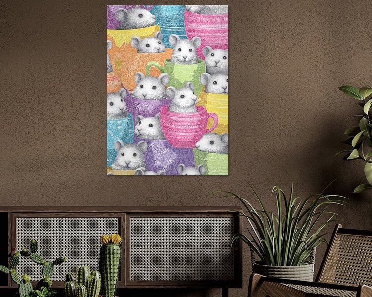 Example of the artwork in a room