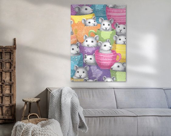 Example of the artwork in a room