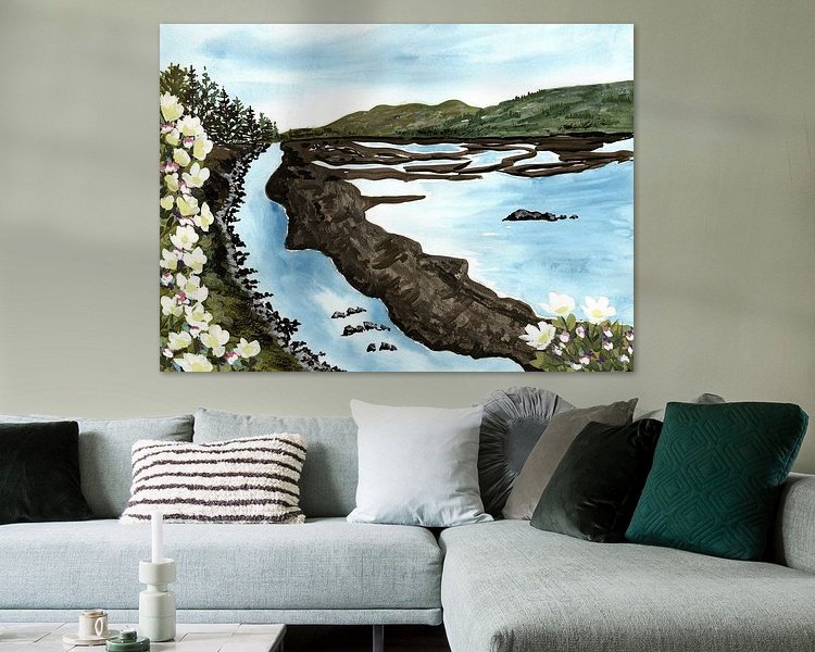 Example of the artwork in a room