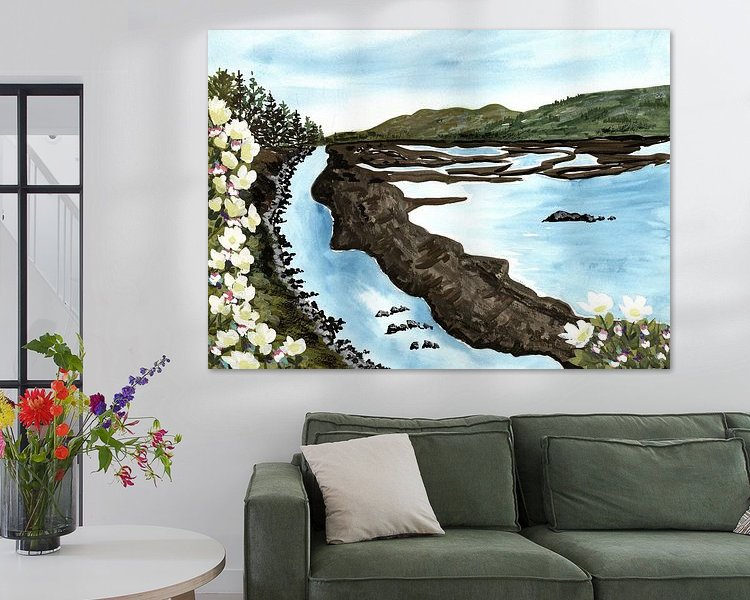 Example of the artwork in a room