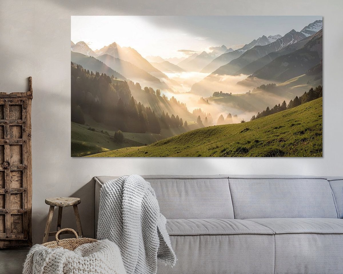 Example of the artwork in a room